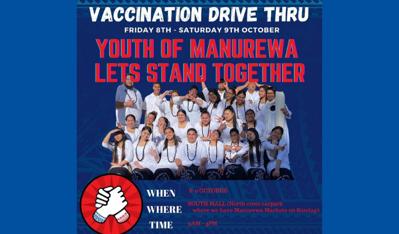 Vaccination Drive Through in Manurewa, South Auckland 